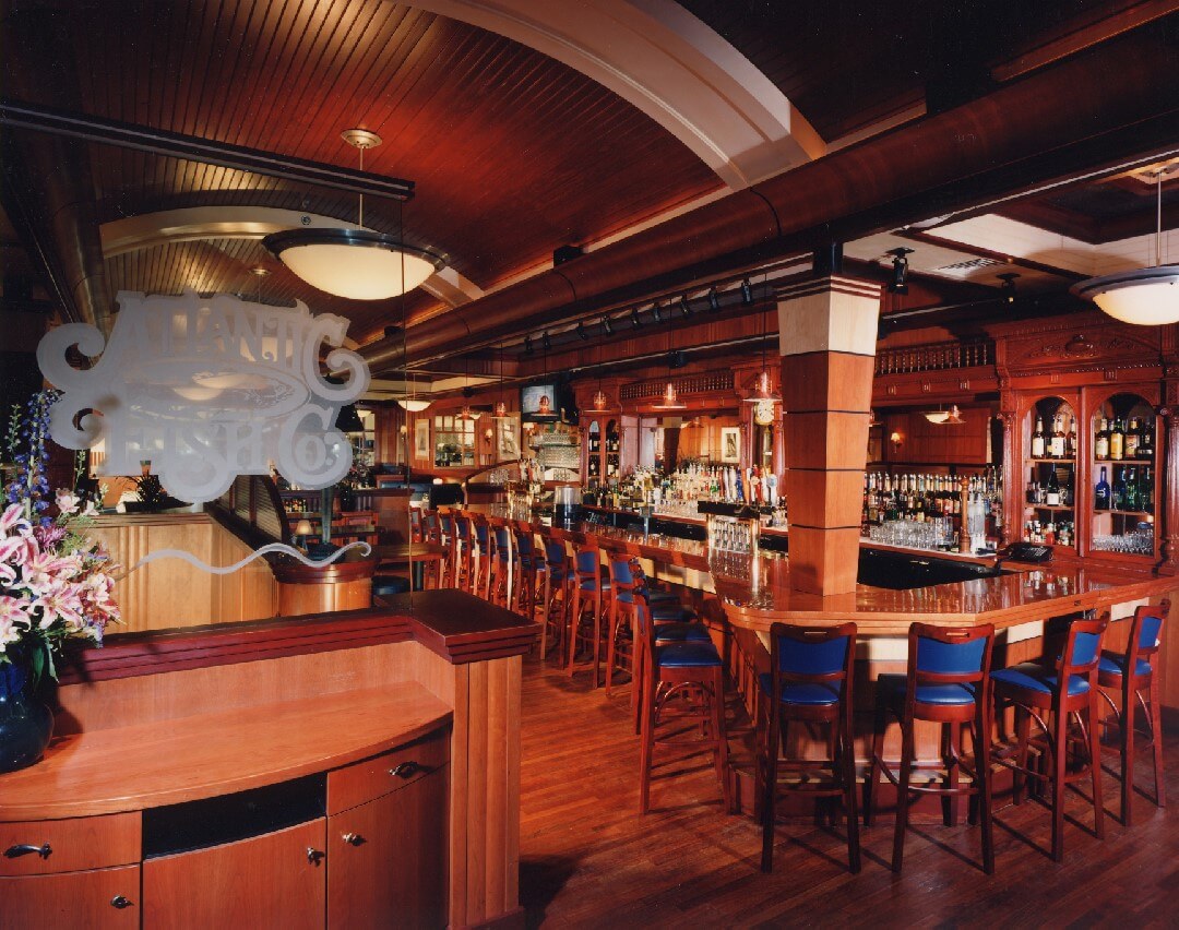 Atlantic Fish Company Interior Restaurant Construction by Grinnell Cabinet Maker